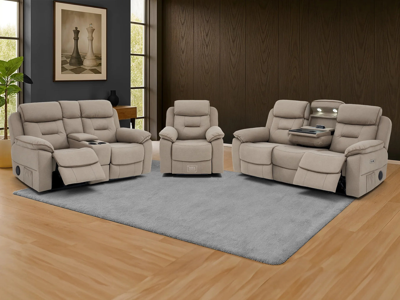 Fabric Recliner Sofas