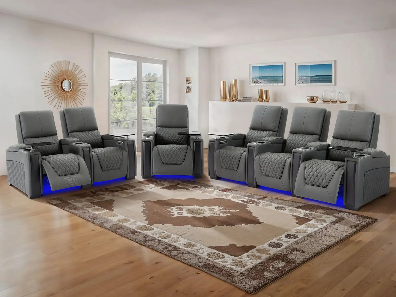 Grey Recliner Sofas