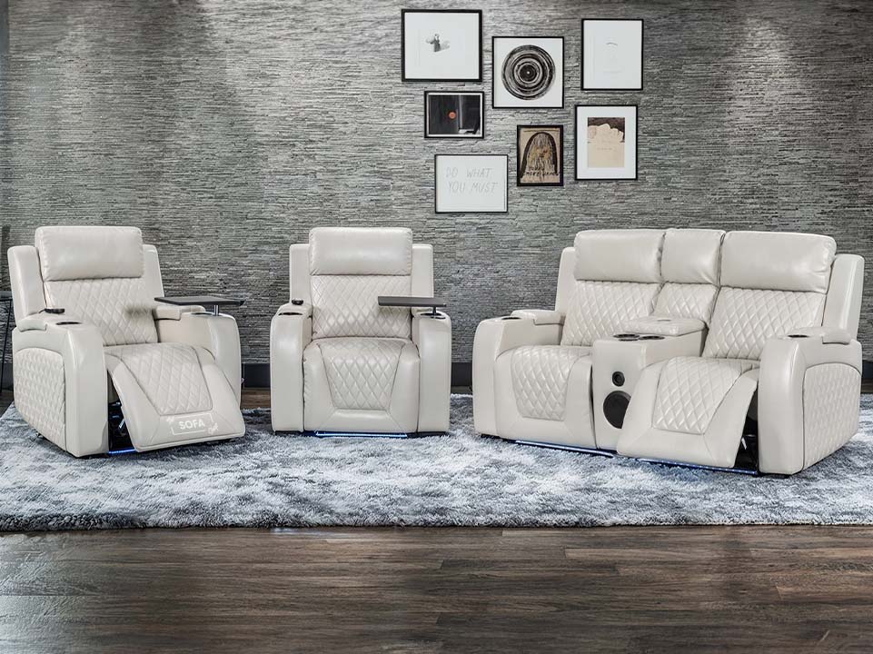 Beige Recliner Sofas