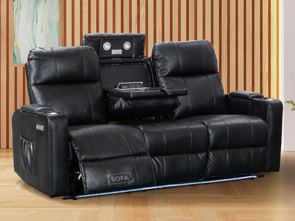 Leather Electric Recliner Sofas