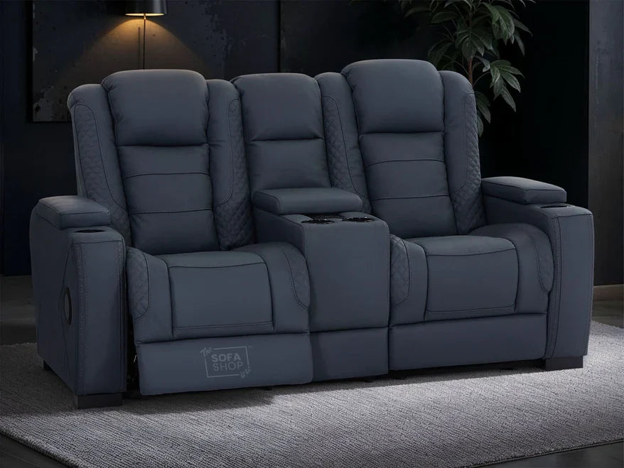 Navy Leather Sofas
