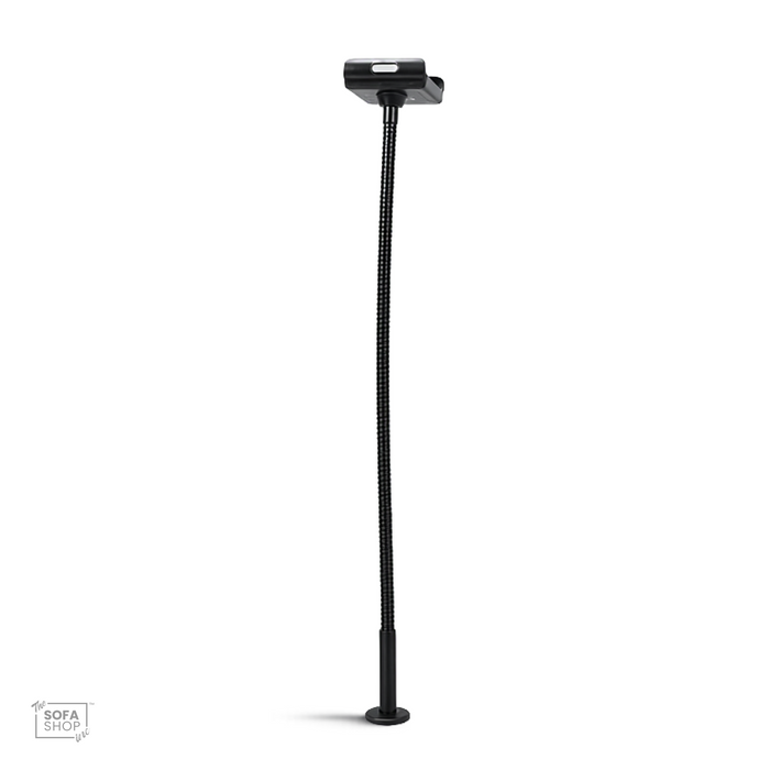Wireless Charging Phone Holder In Black | 800mm | Long Reach Recliner Accessory With Wireless Charging + Adjustable Angle + Phone & Tablet Support | The Sofa Shop