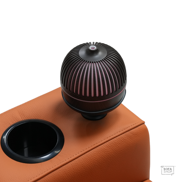 The Sofa Shop Scent Diffuser In Black | Hi-Tech Aroma Mist Diffuser With 7 Colour Ambient Light + Humidifier Function + 12 Hour Misting + Auto Power-Off | Lotus