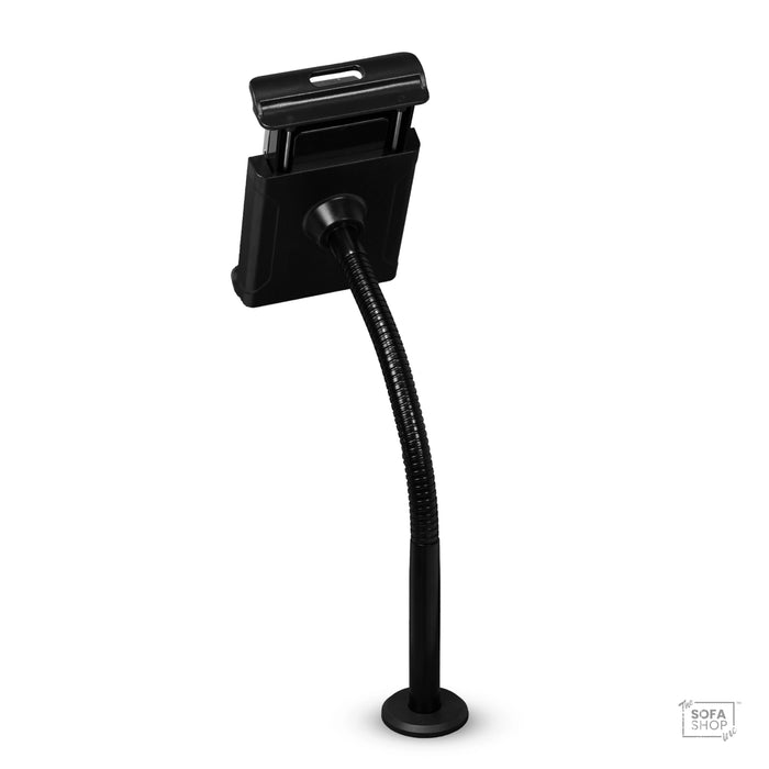 The Sofa Shop Wireless Phone Holder In Black | 320mm | Recliner Sofa Accessory With Wireless Charging + USB Charging + Adjustable Angle + Phone & Tablet Support