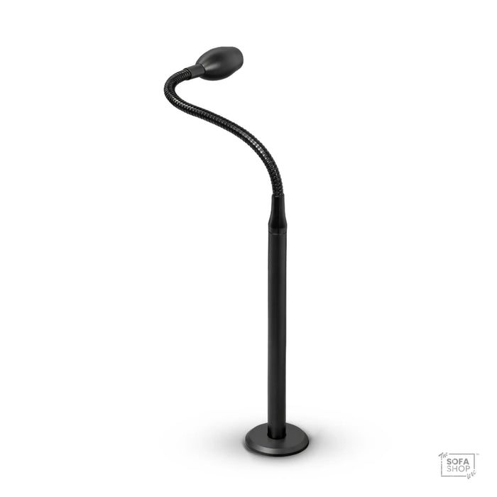 Flexible Reading Light In Black | Attachable Recliner Sofa Lamp With Flexible Wand + Easy On-Off Attachment + Stows Away When Not In Use | The Sofa Shop