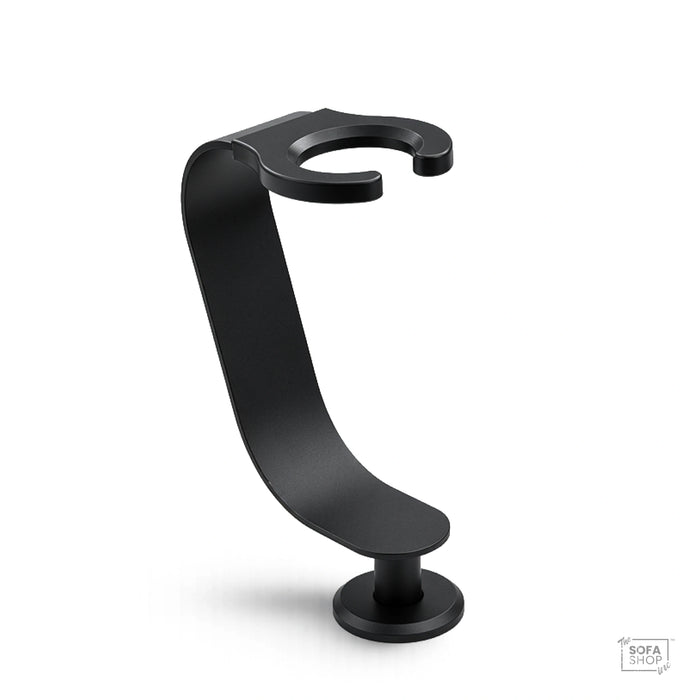 The Sofa Shop Wine Glass Holder In Black | Recliner Sofa Accessory For Stemmed Glasses + Plastic Spindle Compatibility + Modern Styling