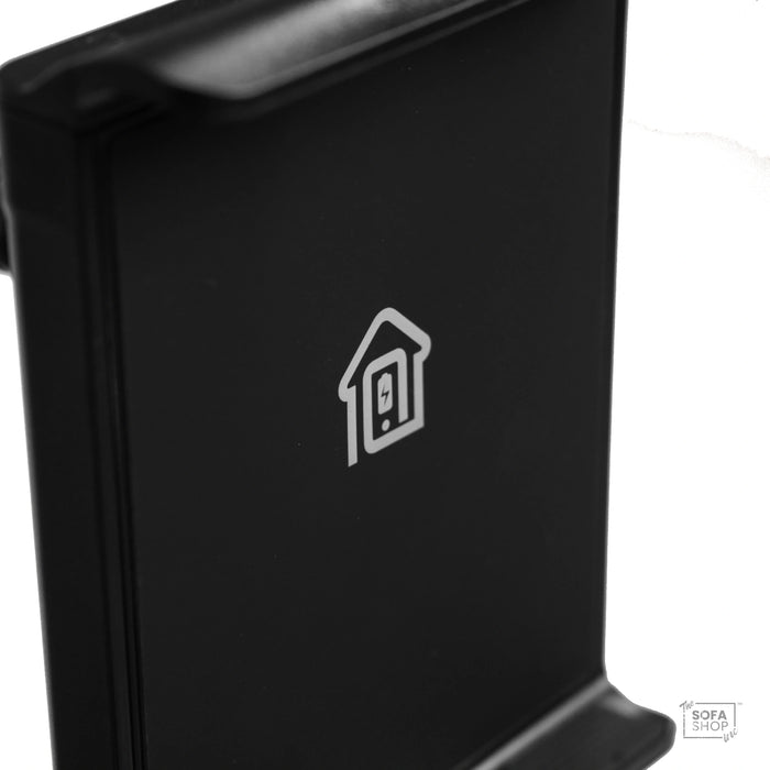 The Sofa Shop Wireless Phone Holder In Black | 320mm | Recliner Sofa Accessory With Wireless Charging + USB Charging + Adjustable Angle + Phone & Tablet Support