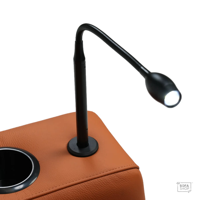 Flexible Reading Light In Black | Attachable Recliner Sofa Lamp With Flexible Wand + Easy On-Off Attachment + Stows Away When Not In Use | The Sofa Shop