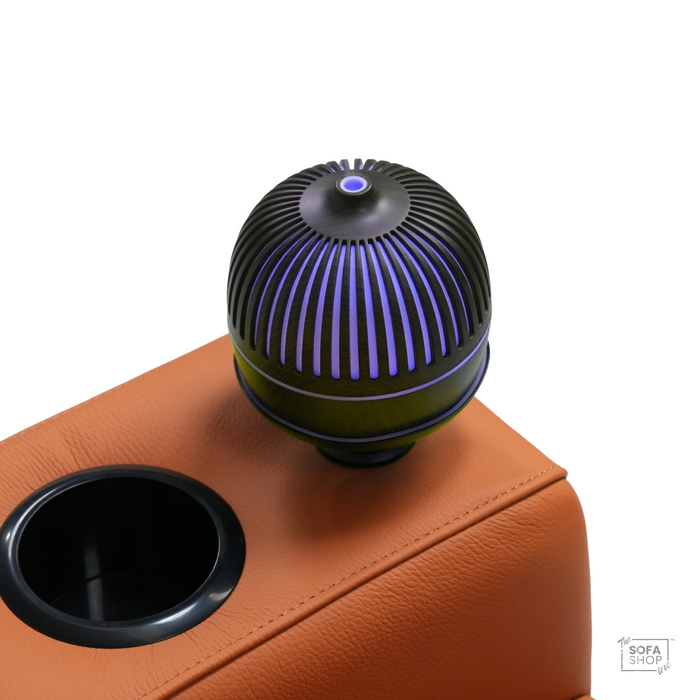 The Sofa Shop Scent Diffuser In Black | Hi-Tech Aroma Mist Diffuser With 7 Colour Ambient Light + Humidifier Function + 12 Hour Misting + Auto Power-Off | Lotus