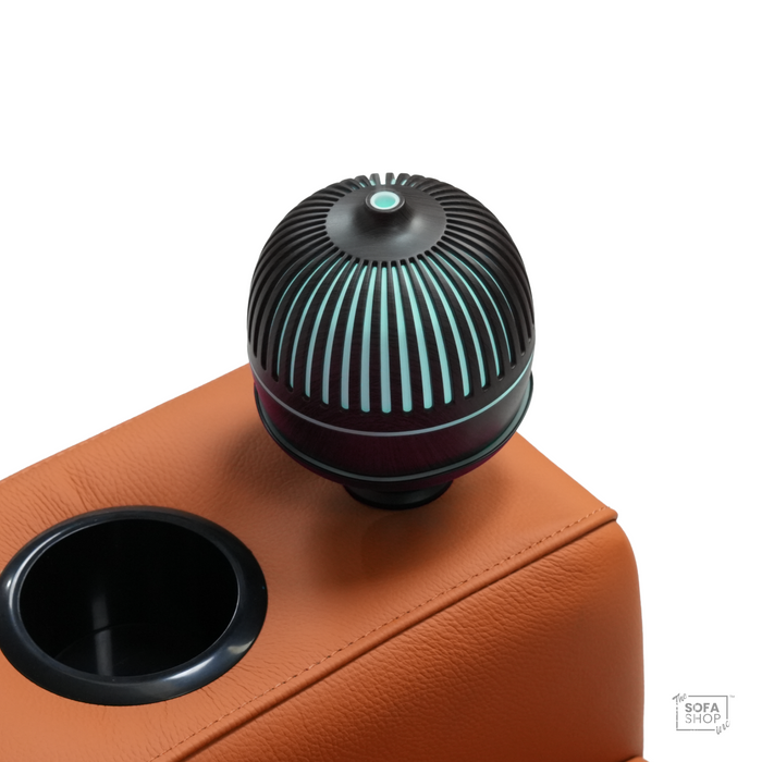 The Sofa Shop Scent Diffuser In Black | Hi-Tech Aroma Mist Diffuser With 7 Colour Ambient Light + Humidifier Function + 12 Hour Misting + Auto Power-Off | Lotus