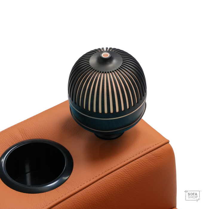The Sofa Shop Scent Diffuser In Black | Hi-Tech Aroma Mist Diffuser With 7 Colour Ambient Light + Humidifier Function + 12 Hour Misting + Auto Power-Off | Lotus