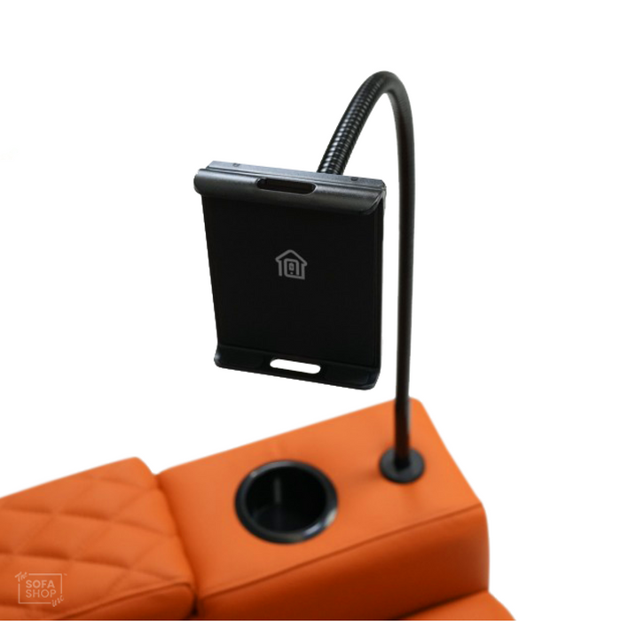 Wireless Charging Phone Holder In Black | 800mm | Long Reach Recliner Accessory With Wireless Charging + Adjustable Angle + Phone & Tablet Support | The Sofa Shop