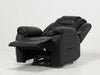 Black Leather Rise and Recliner | Small Scuff on Front Right Arm – Good Condition | Veneto | Second Hand Sofas 47