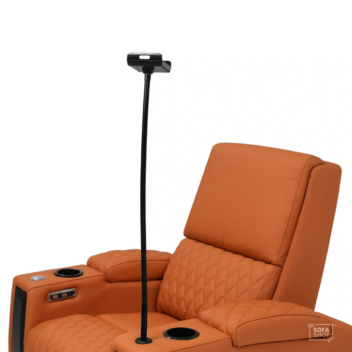 Wireless Charging Phone Holder In Black | 800mm | Long Reach Recliner Accessory With Wireless Charging + Adjustable Angle + Phone & Tablet Support | The Sofa Shop