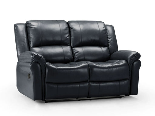 2 Seater Black Leather Recliner Sofa | Modern Design, Premium Comfort | Suzi | The Sofa Shop