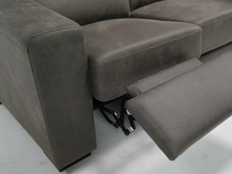 2 Seater Electric Reclining Sofa in Soft Grey Fabric – Ultimate Comfort & Style - Palmero - 11