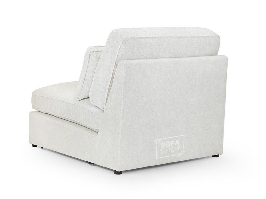 Modular Corner Sofa In Grey, White Or Mocha Fabric -  Kiana