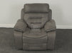 Tuscany Electric Recliner Chair in Grey Fabric - Stitching Loose On Recliner - Second Hand Sofas 35