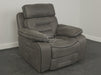 Tuscany Electric Recliner Chair in Grey Fabric - Stitching Loose On Recliner - Second Hand Sofas 35