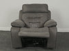 Tuscany Electric Recliner Chair in Grey Fabric - Stitching Loose On Recliner - Second Hand Sofas 35