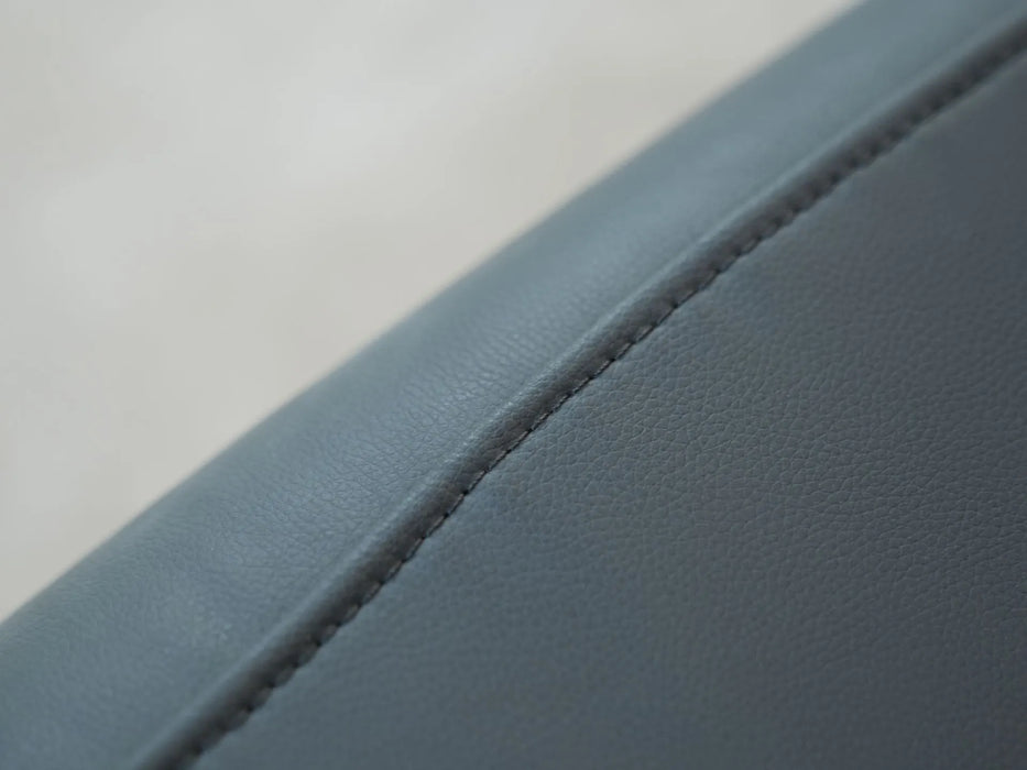 3 Seater Recliner Sofa in Grey Faux Leather | Used Sofa with No Drop-Down Table | Parma | Ex Display Sofa 119