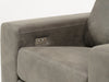 Electric Recliner Chair in Grey Leather|  Small Dot on Backrest | Palmero | Second Hand Sofas 32