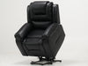 Black Leather Rise and Recliner | Small Scuff on Front Right Arm – Good Condition | Veneto | Second Hand Sofas 47