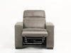 Electric Recliner Chair in Grey Leather|  Small Dot on Backrest | Palmero | Second Hand Sofas 32