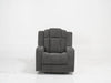 Electric Recliner Cinema Chair in Light Grey Fabric with Cup Holders - Sample Sofa 21