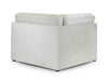 Left Hand Facing Corner Sofa in Grey, White Or Mocha Fabric -  Kiana