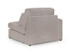 Left Hand Facing Corner Sofa in Grey, White Or Mocha Fabric -  Kiana