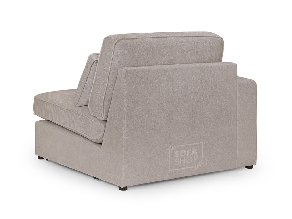 Left Hand Facing Corner Sofa in Grey, White Or Mocha Fabric -  Kiana