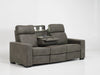 3 Seater Electric Recliner Sofa in Grey Fabric with Drop Down Table, Reading Lights, Cup Holders & Wireless Charger - Palmero - 22