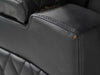 Electric Recliner Cinema Chair in Black Leather – Small Rip on Left-Hand Facing Inner Arm, Scuffs on All Four Bottom Corners & Rear Side Panels | Venice | Second Hand Sofas 40