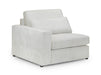 Modular Corner Sofa In Grey, White Or Mocha Fabric -  Kiana