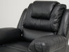 Black Leather Rise and Recliner | Small Scuff on Front Right Arm – Good Condition | Veneto | Second Hand Sofas 47