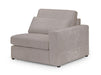 Modular Corner Sofa In Grey, White Or Mocha Fabric -  Kiana