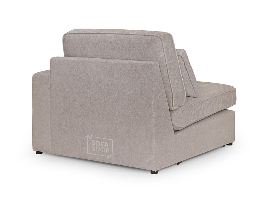 Modular Corner Sofa In Grey, White Or Mocha Fabric -  Kiana