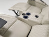 2 Seater Electric Recliner Cinema Sofa in Cream Leather | Scuffs and Scratches on Both Side Panels, Small Scuff on Left-Hand Front Ear | Venice | Second Hand Sofa 58