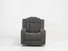 Electric Recliner Cinema Chair in Light Grey Fabric with Cup Holders - Sample Sofa 21