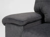 2 Seater In Dark Grey Velvet With Chrome Feet Kansas - Sample Sofas 19