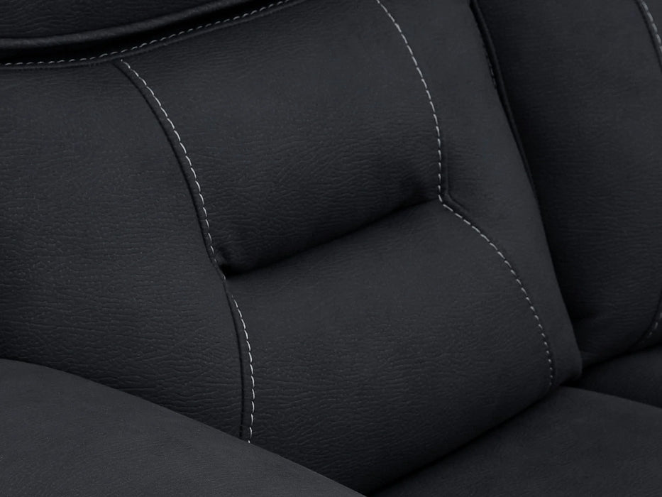 2 Seat Electric Recliner Home Cinema Sofa | Fabric Couch In Charcoal Grey | Hi-Tech Sofa with Massage + Chilled Cupholders + Console + USB | Florence