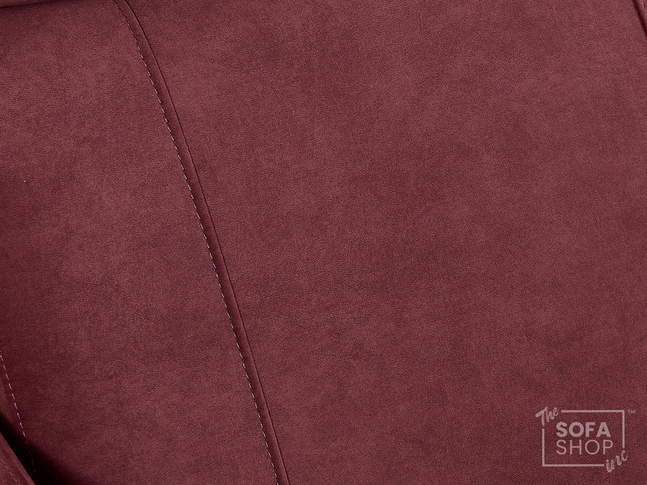 3 Seater Reclining Sofa with Electric Mechanism, Massage, USB Ports, Cup Holders, Storage Boxes & LED Lights | Purple Velvet Sofa | Rimini | The Sofa Shop