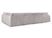 Left Hand Facing Corner Sofa in Grey, White Or Mocha Fabric -  Kiana