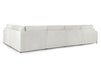 Left Hand Facing Corner Sofa in Grey, White Or Mocha Fabric -  Kiana