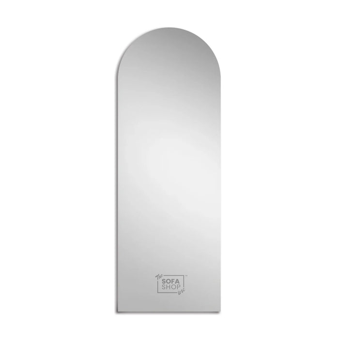 Frameless Arched Mirror with Acrylic Lampshade - 70x180cm
