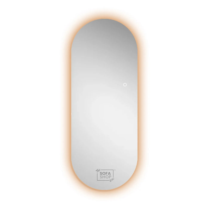 Full-Length Frameless Oval Mirror - 70x180cm