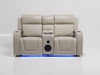 2 Seater Electric Recliner Cinema Sofa in Cream Leather | Scuffs and Scratches on Both Side Panels, Small Scuff on Left-Hand Front Ear | Venice | Second Hand Sofa 58