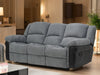 3 Seater Recliner Sofa In Denim Fabric | Fully Reclining Seat | Trento | Sample Sofas 46