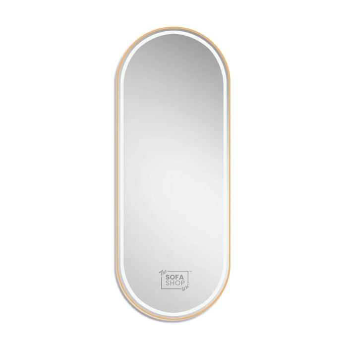 Gold Mirror Arch Large Frameless - 70×180 cm